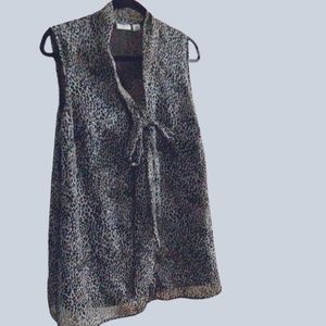 Cato, XL, animal print top